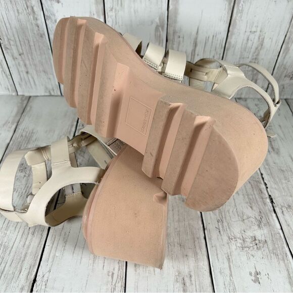 Dolce Vita Womens Galore Buckle Heel Gladiator Ivory Sandals Shoes 8.5 - Picture 10 of 10